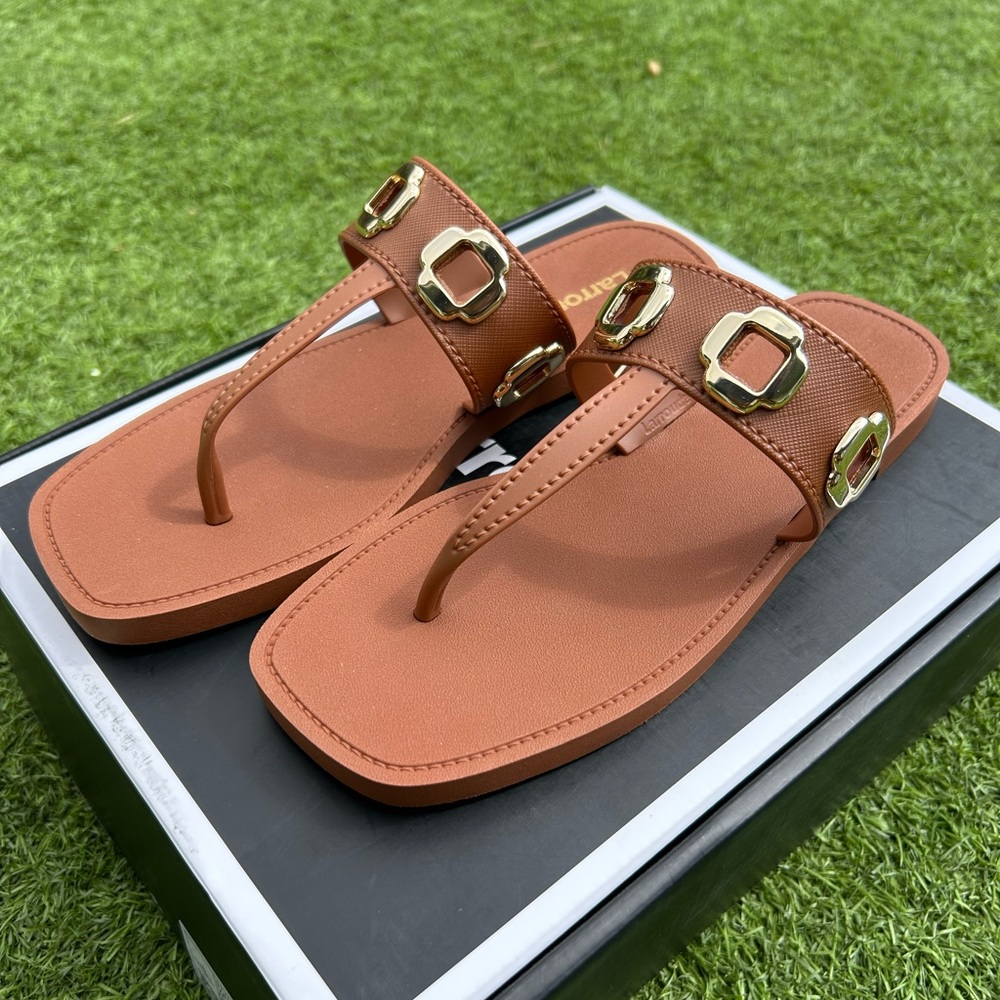 Larroude Milan S Sandals, Caramel, 6/7